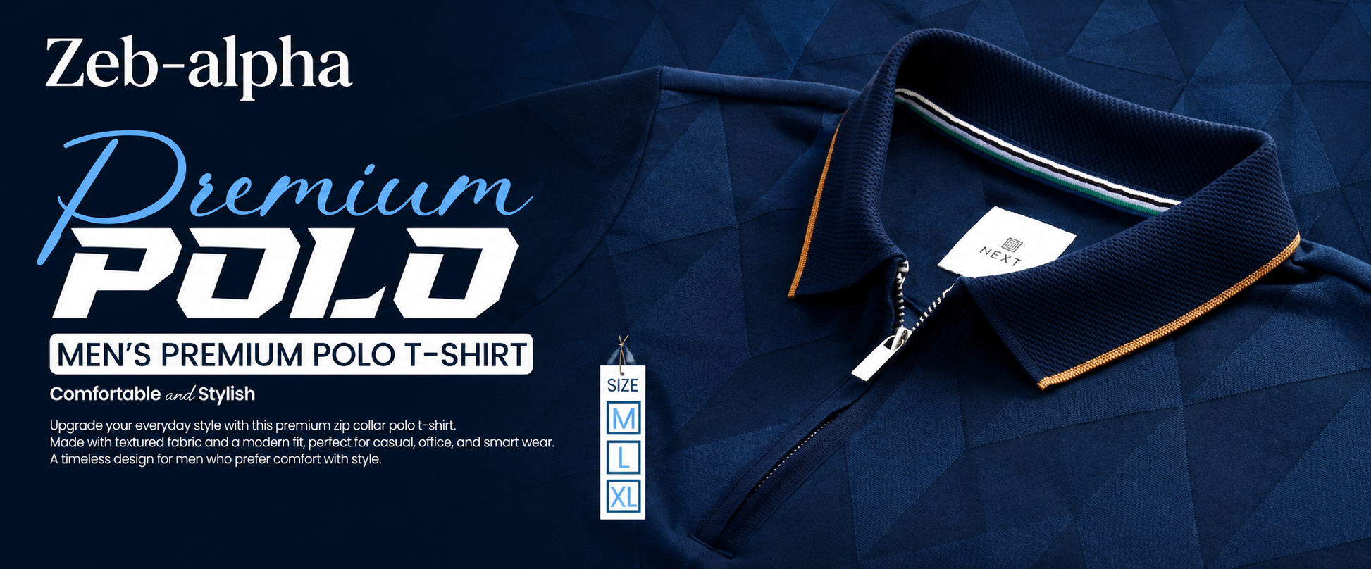 Zebalpha Men's Premium Polo T-Shirt - Comfortable & Stylish